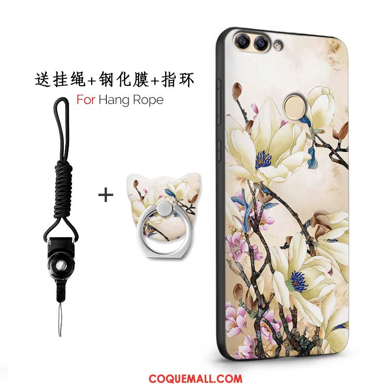 Étui Huawei P Smart Téléphone Portable Protection Rose, Coque Huawei P Smart Incassable Tendance