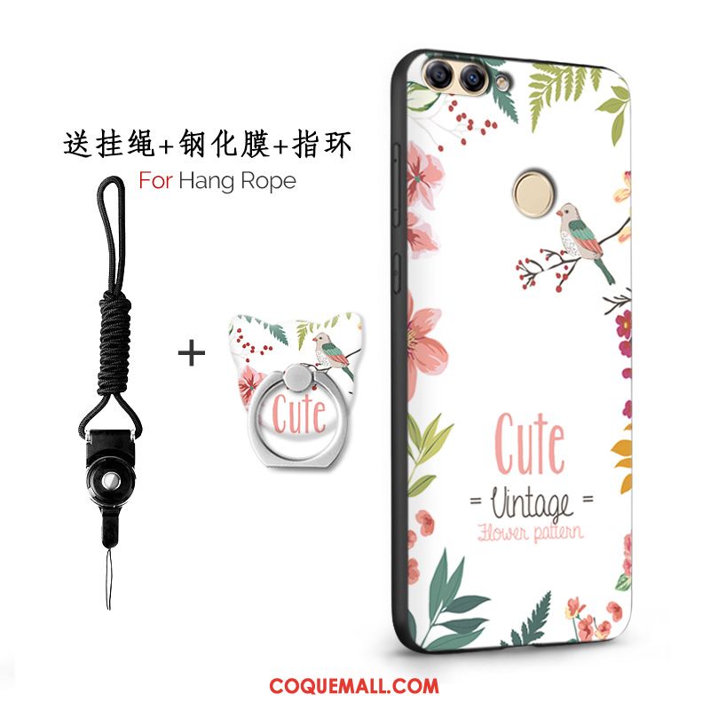 Étui Huawei P Smart Téléphone Portable Protection Rose, Coque Huawei P Smart Incassable Tendance