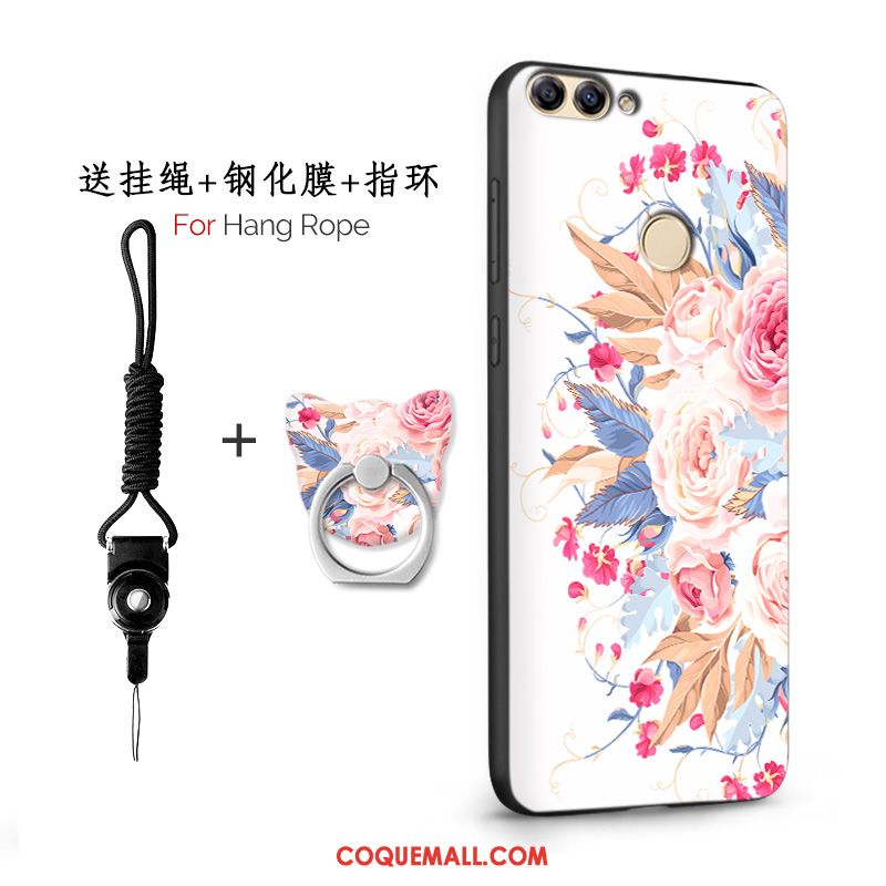 Étui Huawei P Smart Téléphone Portable Protection Rose, Coque Huawei P Smart Incassable Tendance