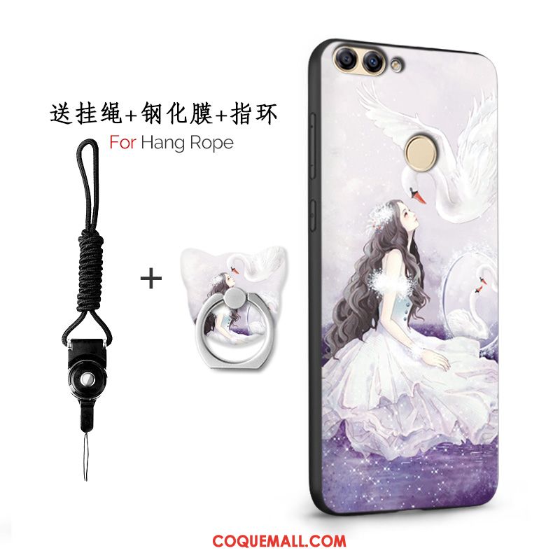 Étui Huawei P Smart Téléphone Portable Protection Rose, Coque Huawei P Smart Incassable Tendance