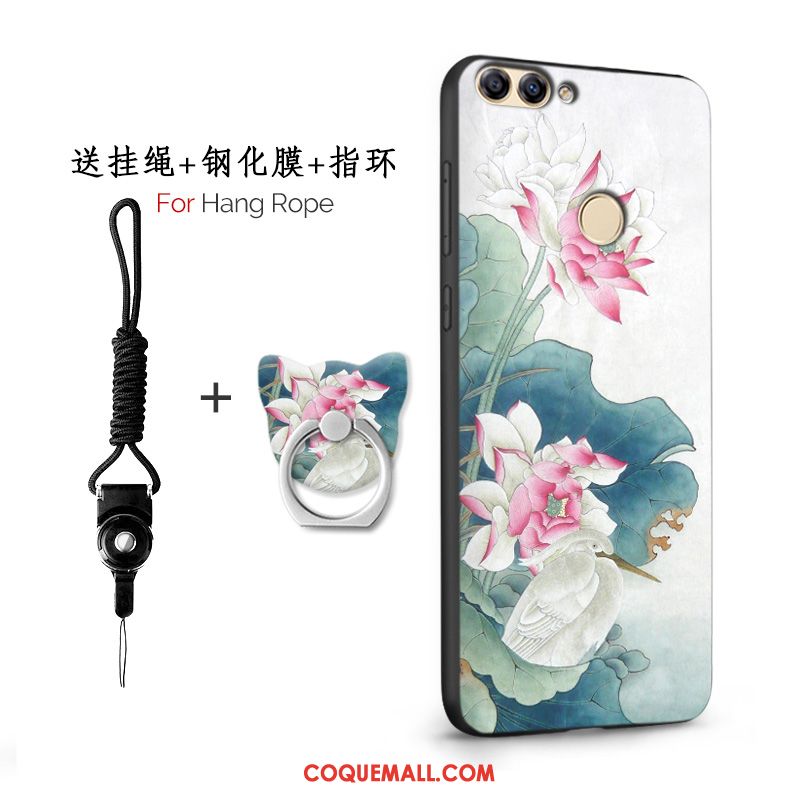 Étui Huawei P Smart Téléphone Portable Protection Rose, Coque Huawei P Smart Incassable Tendance