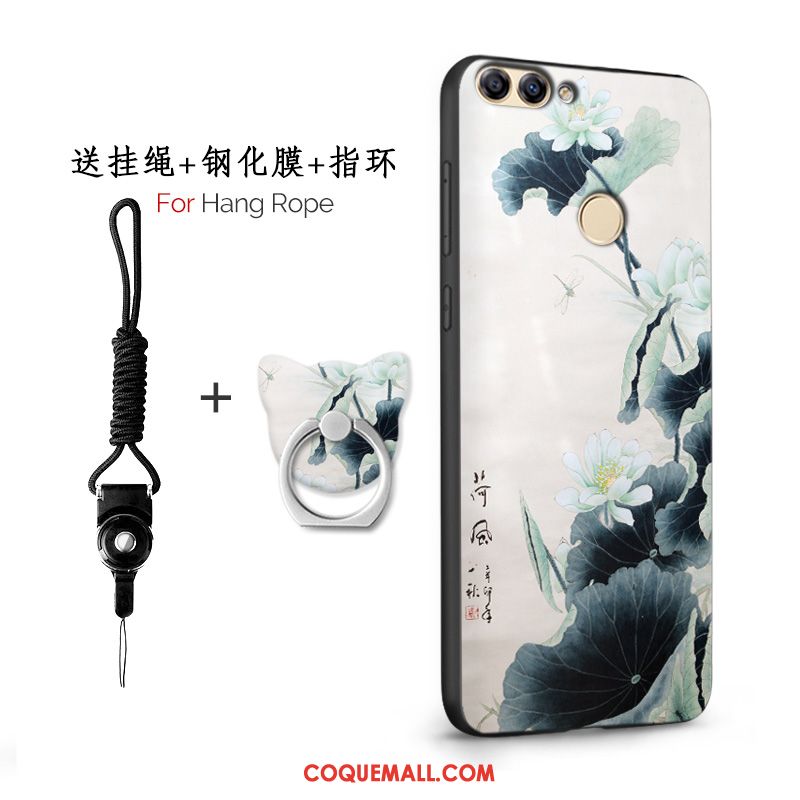 Étui Huawei P Smart Téléphone Portable Protection Rose, Coque Huawei P Smart Incassable Tendance