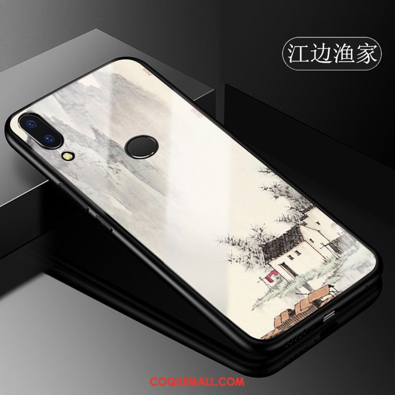 Étui Huawei P Smart+ Téléphone Portable Verre Tout Compris, Coque Huawei P Smart+ Blanc Marque De Tendance