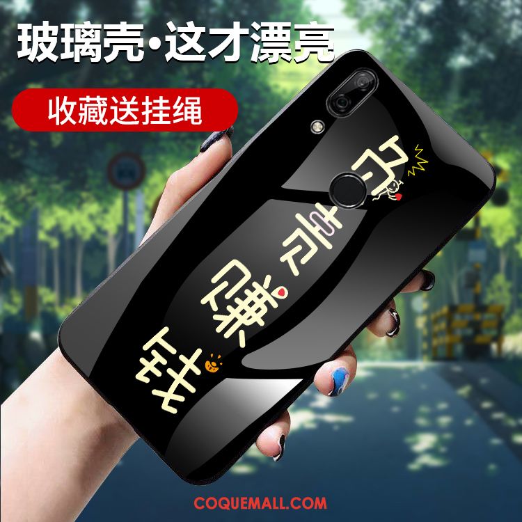Étui Huawei P Smart Z Blanc Verre Protection, Coque Huawei P Smart Z Personnalité Créatif