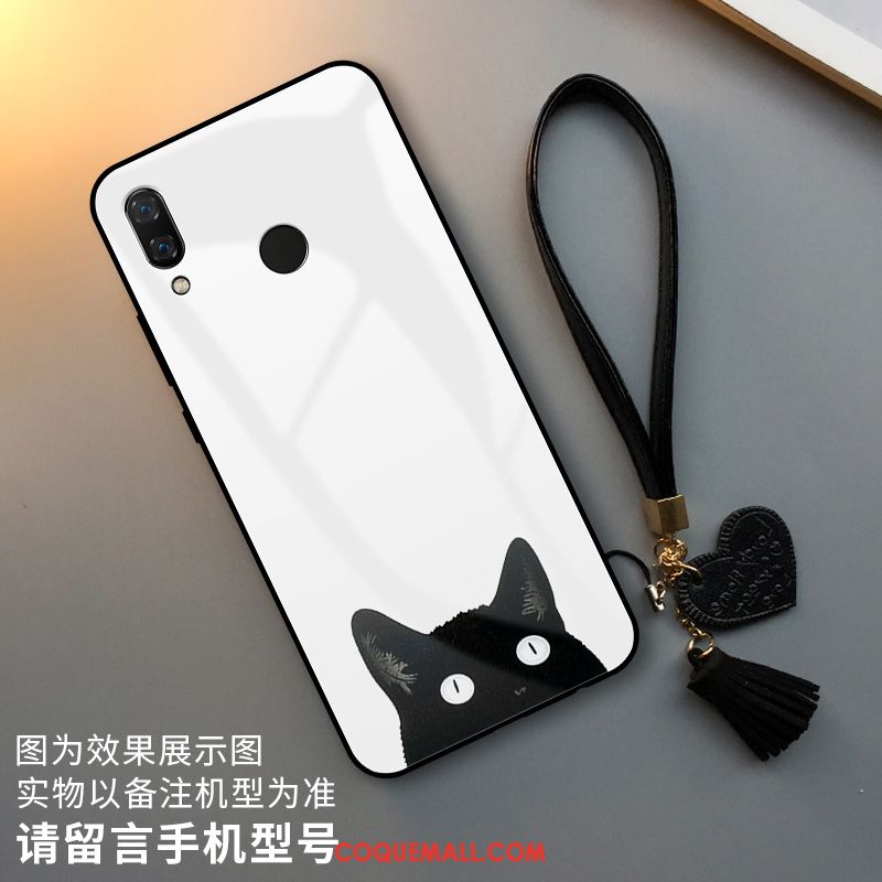 Étui Huawei P Smart Z Incassable Blanc Plaid, Coque Huawei P Smart Z Verre Simple