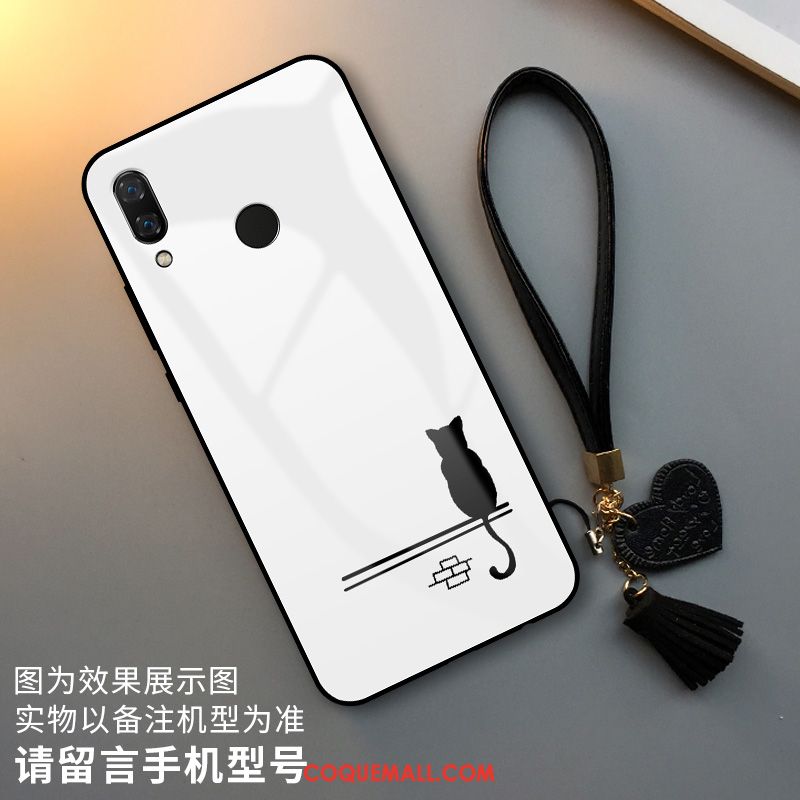 Étui Huawei P Smart Z Incassable Blanc Plaid, Coque Huawei P Smart Z Verre Simple