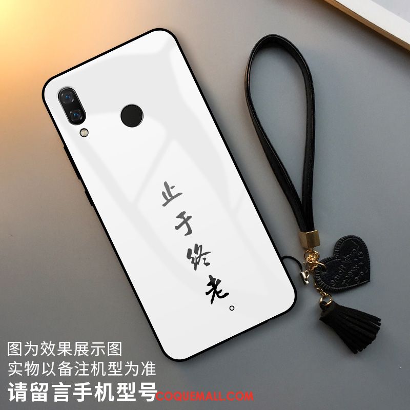 Étui Huawei P Smart Z Incassable Blanc Plaid, Coque Huawei P Smart Z Verre Simple