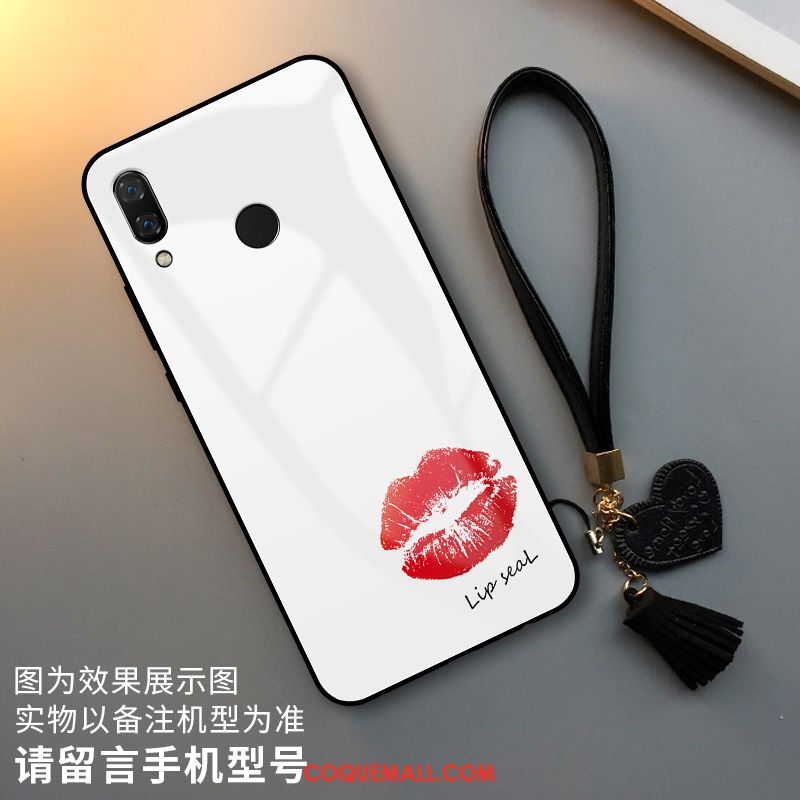 Étui Huawei P Smart Z Incassable Blanc Plaid, Coque Huawei P Smart Z Verre Simple