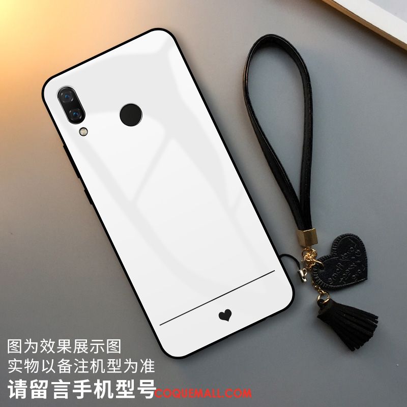 Étui Huawei P Smart Z Incassable Blanc Plaid, Coque Huawei P Smart Z Verre Simple