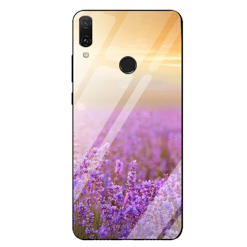 Étui Huawei P Smart Z Paysage Incassable Verre, Coque Huawei P Smart Z Téléphone Portable Miroir