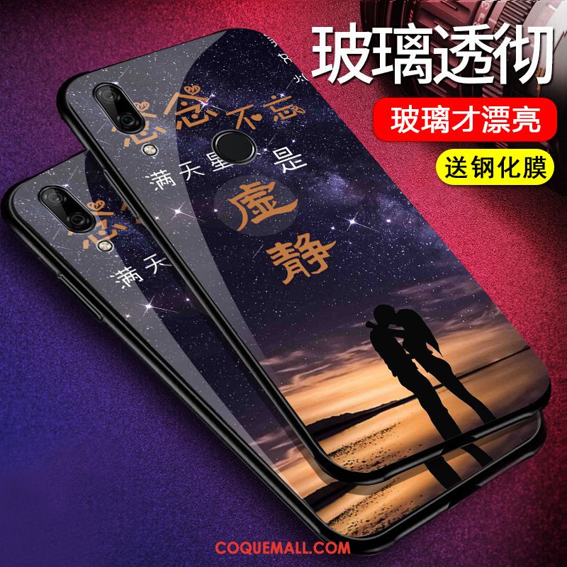 Étui Huawei P Smart Z Personnalité Noir Créatif, Coque Huawei P Smart Z Téléphone Portable Silicone