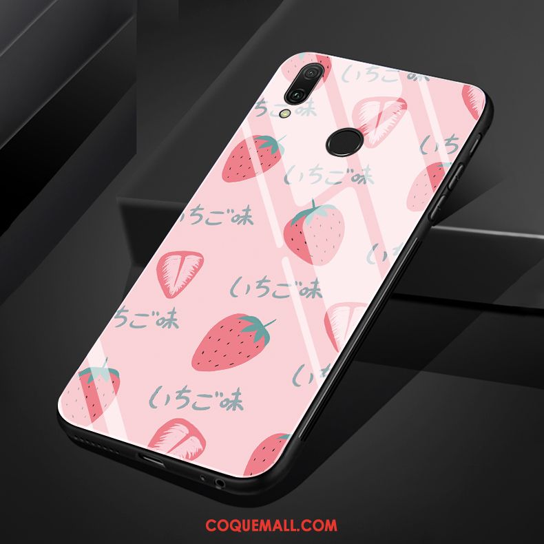 Étui Huawei P Smart Z Rose Simple Silicone, Coque Huawei P Smart Z Téléphone Portable Fruit