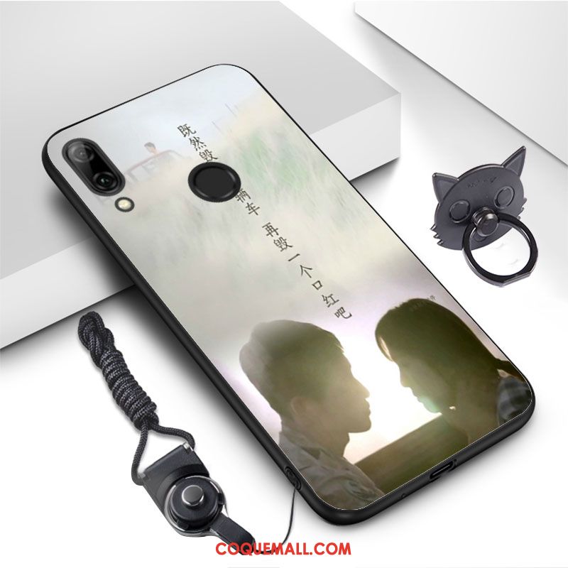Étui Huawei P Smart Z Téléphone Portable Gris Vent, Coque Huawei P Smart Z Délavé En Daim Personnalisé