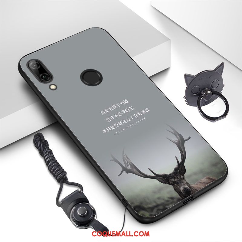 Étui Huawei P Smart Z Téléphone Portable Gris Vent, Coque Huawei P Smart Z Délavé En Daim Personnalisé