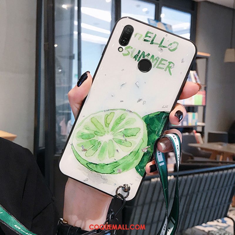 Étui Huawei P Smart Z Vert Simple Téléphone Portable, Coque Huawei P Smart Z Très Mince Ornements Suspendus