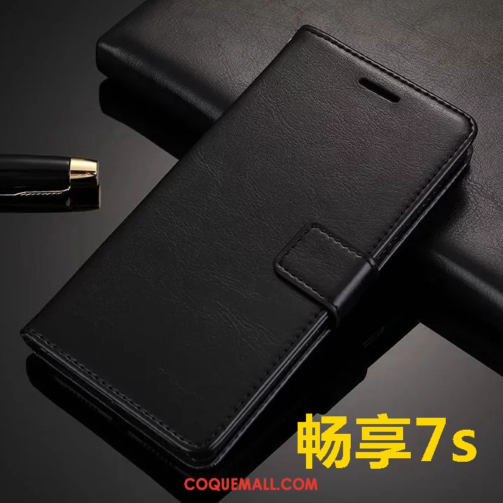 Étui Huawei P Smart Étui En Cuir Incassable Téléphone Portable, Coque Huawei P Smart Protection Silicone Braun