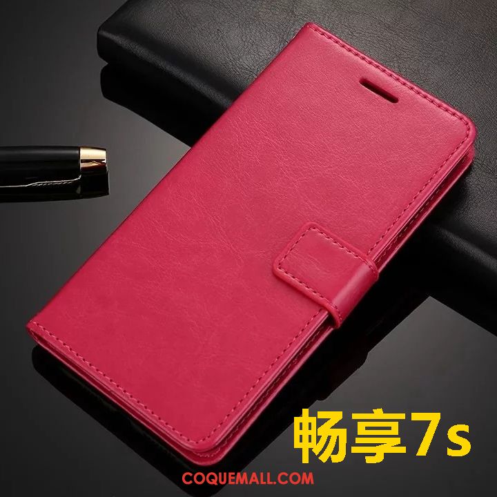 Étui Huawei P Smart Étui En Cuir Incassable Téléphone Portable, Coque Huawei P Smart Protection Silicone Braun