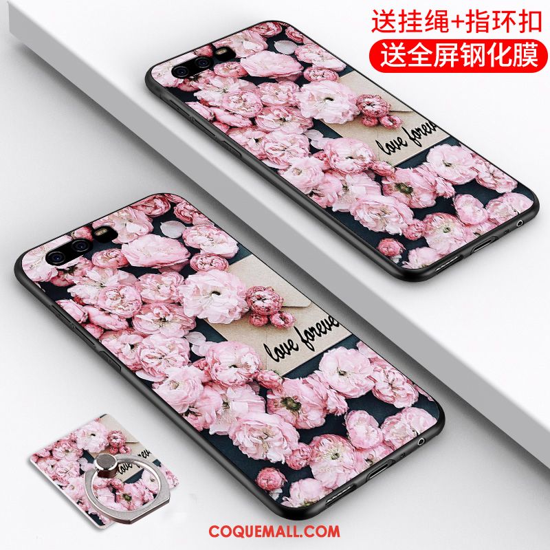 Étui Huawei P10 Anneau Tempérer Protection, Coque Huawei P10 Fluide Doux Silicone Braun