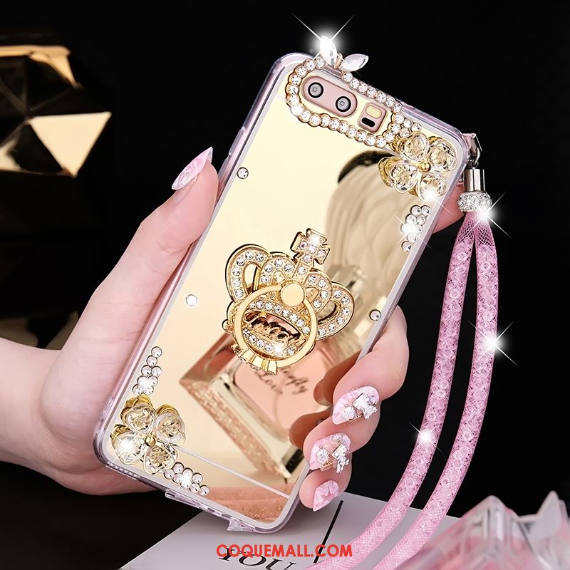 Étui Huawei P10 Argent Incassable Fluide Doux, Coque Huawei P10 Téléphone Portable Miroir