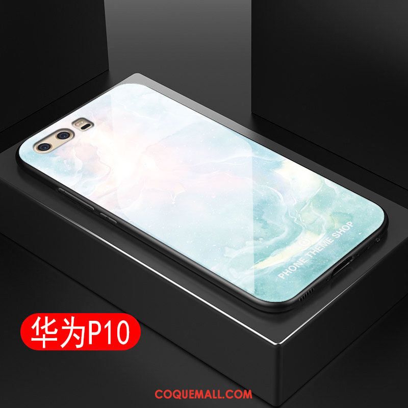 Étui Huawei P10 Blanc Fluide Doux Créatif, Coque Huawei P10 Bordure Difficile