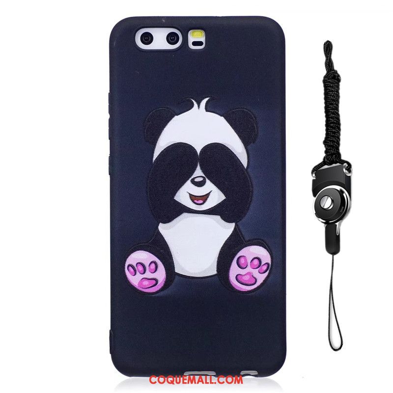 Étui Huawei P10 Dessin Animé Protection Téléphone Portable, Coque Huawei P10 Gaufrage Bleu