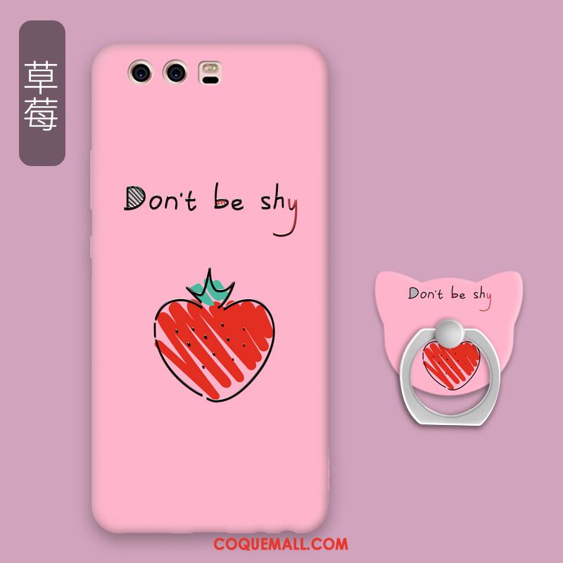 Étui Huawei P10 Fluide Doux Rose Incassable, Coque Huawei P10 Téléphone Portable Tout Compris