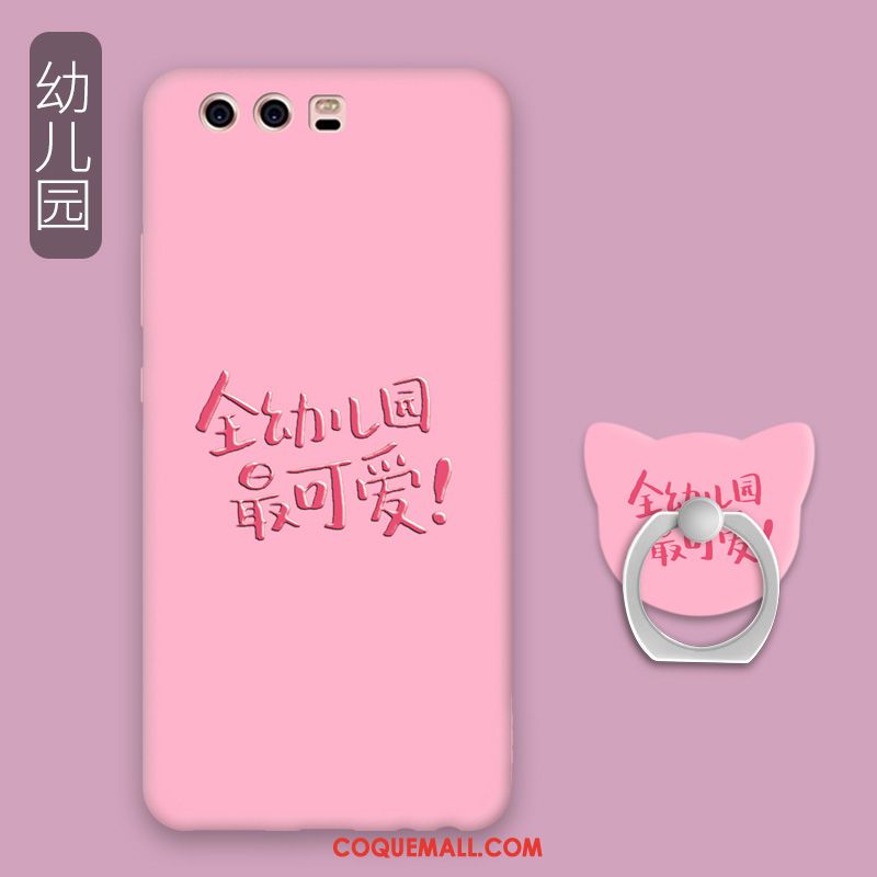 Étui Huawei P10 Fluide Doux Rose Incassable, Coque Huawei P10 Téléphone Portable Tout Compris