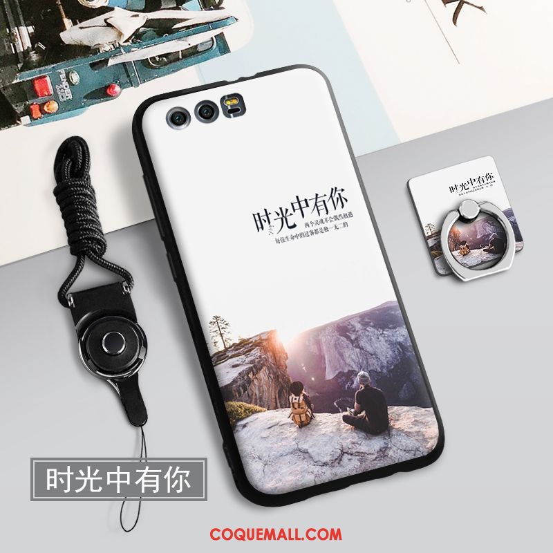 Étui Huawei P10 Incassable Fluide Doux Téléphone Portable, Coque Huawei P10 Noir Tout Compris