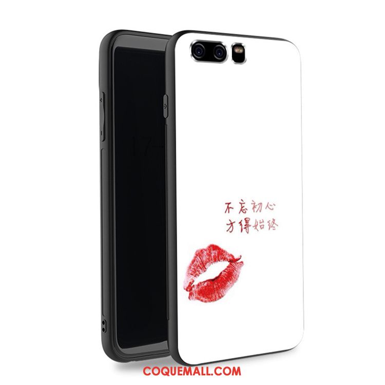 Étui Huawei P10 Incassable Noir Dessin Animé, Coque Huawei P10 Verre Téléphone Portable