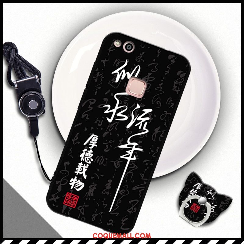 Étui Huawei P10 Lite Incassable Cou Suspendu Téléphone Portable, Coque Huawei P10 Lite Fluide Doux Silicone