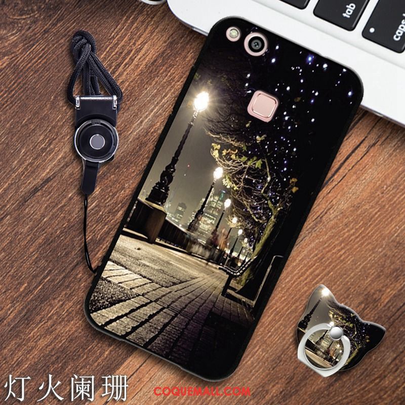 Étui Huawei P10 Lite Incassable Silicone Fluide Doux, Coque Huawei P10 Lite Noir Protection