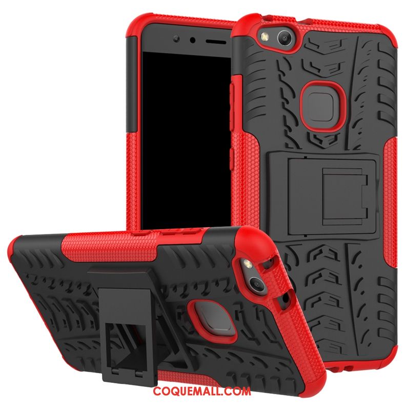 Étui Huawei P10 Lite Jeunesse Protection Téléphone Portable, Coque Huawei P10 Lite Silicone Rouge