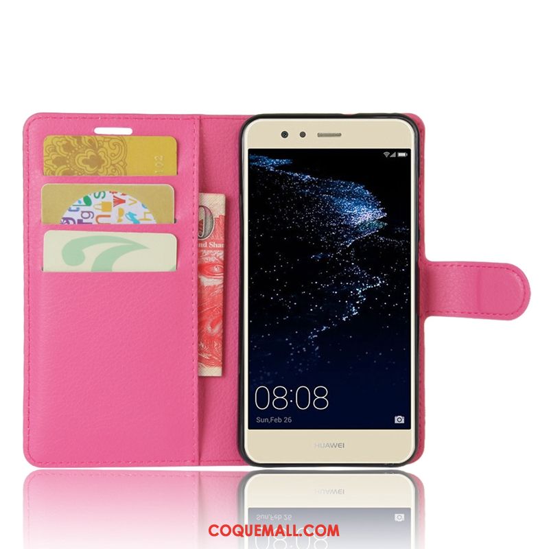 Étui Huawei P10 Lite Modèle Fleurie Incassable Carte, Coque Huawei P10 Lite Étui En Cuir Tendance