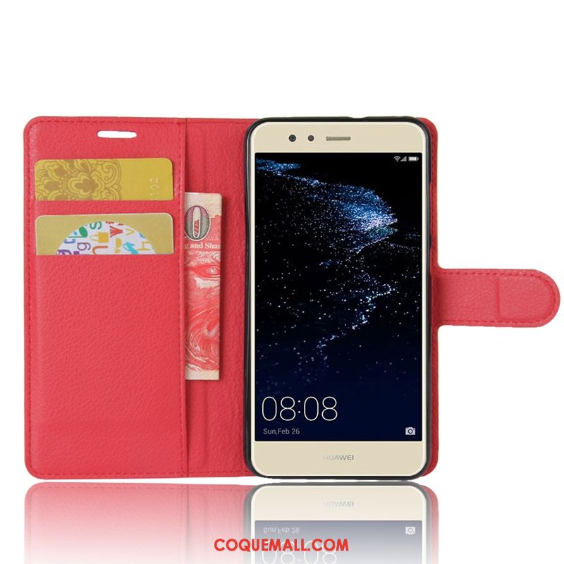 Étui Huawei P10 Lite Modèle Fleurie Incassable Carte, Coque Huawei P10 Lite Étui En Cuir Tendance