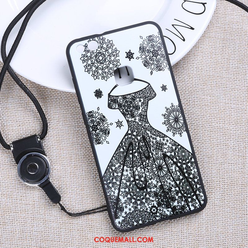 Étui Huawei P10 Lite Peinture Noir Protection, Coque Huawei P10 Lite Jeunesse Ornements Suspendus