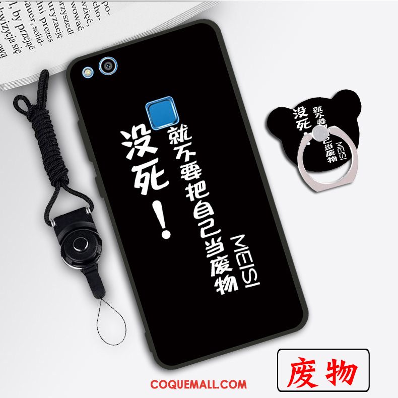 Étui Huawei P10 Lite Protection Créatif Tendance, Coque Huawei P10 Lite Dessin Animé Téléphone Portable Beige