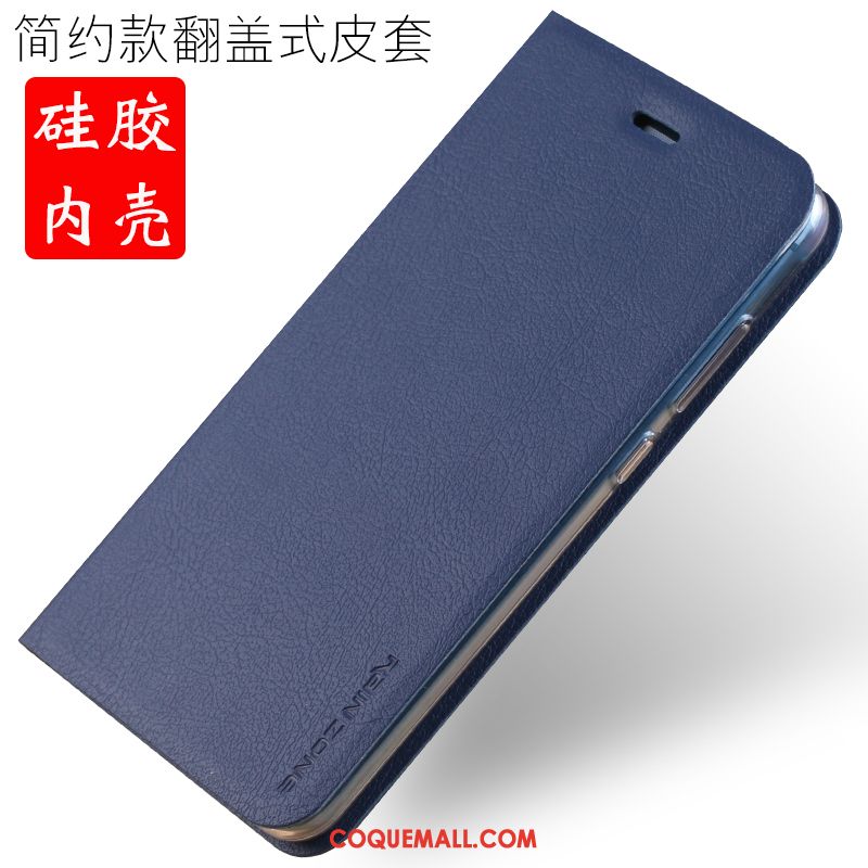 Étui Huawei P10 Lite Silicone Clamshell Jeunesse, Coque Huawei P10 Lite Fluide Doux Bleu