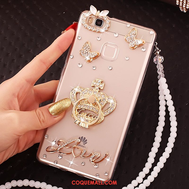 Étui Huawei P10 Lite Strass Paon Protection, Coque Huawei P10 Lite Rose Anneau