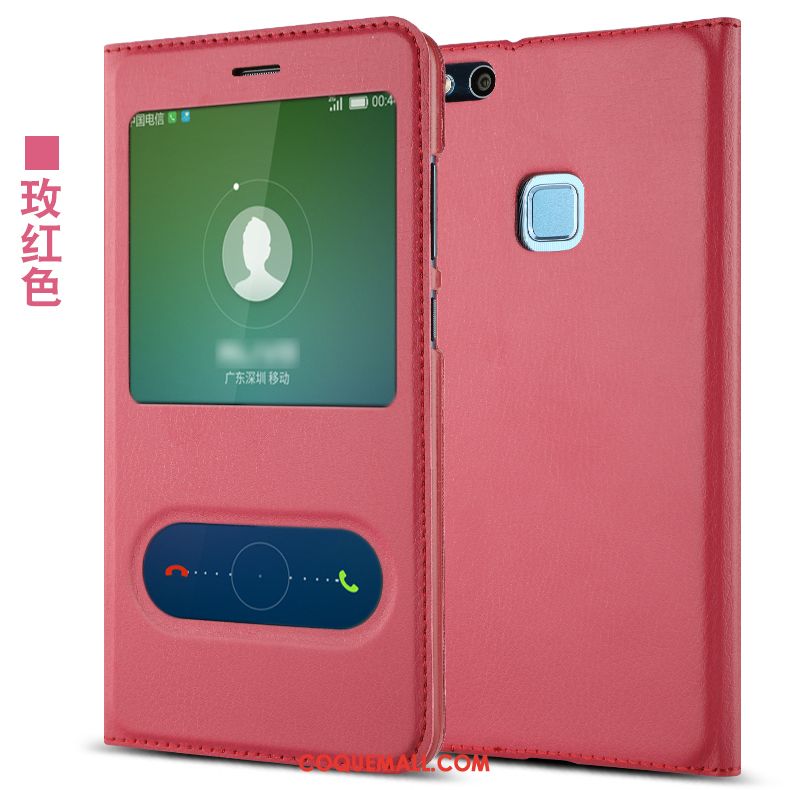 Étui Huawei P10 Lite Tout Compris Jeunesse Personnalité, Coque Huawei P10 Lite Ouvrir La Fenêtre Rose