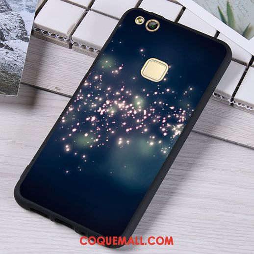 Étui Huawei P10 Lite Téléphone Portable Noir Fluide Doux, Coque Huawei P10 Lite Silicone Jeunesse