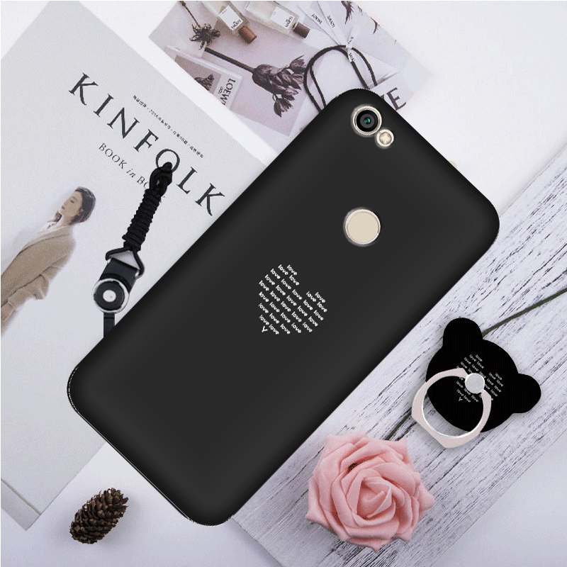 Étui Huawei P10 Lite Téléphone Portable Noir Fluide Doux, Coque Huawei P10 Lite Tendance Jeunesse