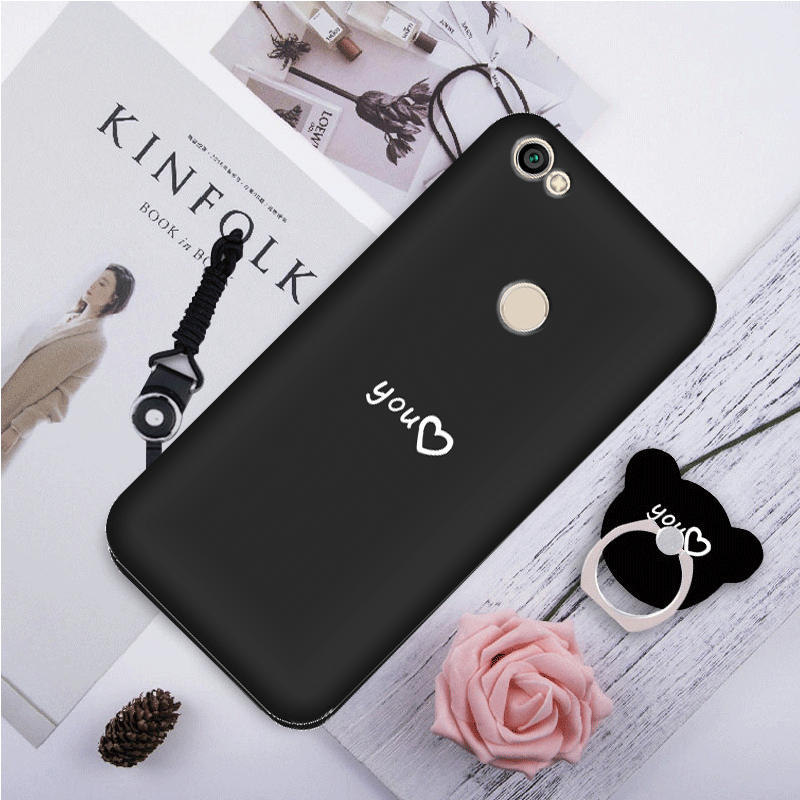 Étui Huawei P10 Lite Téléphone Portable Noir Fluide Doux, Coque Huawei P10 Lite Tendance Jeunesse