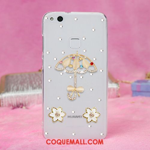 Étui Huawei P10 Lite Téléphone Portable Strass Protection, Coque Huawei P10 Lite Jeunesse Rouge