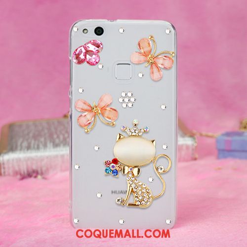 Étui Huawei P10 Lite Téléphone Portable Strass Protection, Coque Huawei P10 Lite Jeunesse Rouge