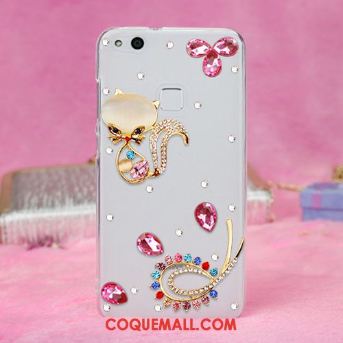 Étui Huawei P10 Lite Téléphone Portable Strass Protection, Coque Huawei P10 Lite Jeunesse Rouge