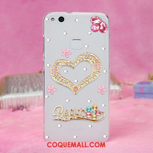 Étui Huawei P10 Lite Téléphone Portable Strass Protection, Coque Huawei P10 Lite Jeunesse Rouge