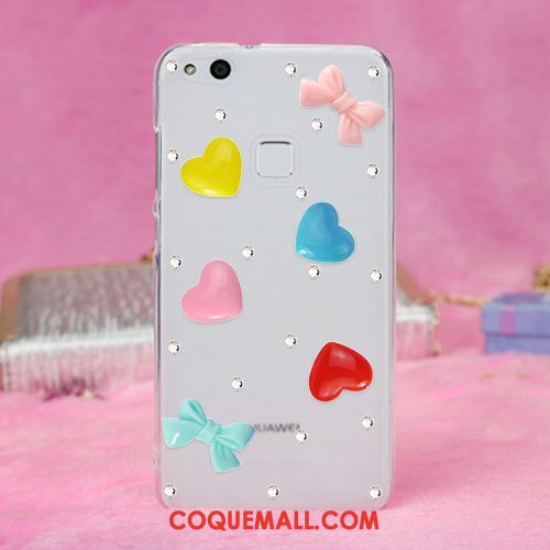 Étui Huawei P10 Lite Téléphone Portable Strass Protection, Coque Huawei P10 Lite Jeunesse Rouge