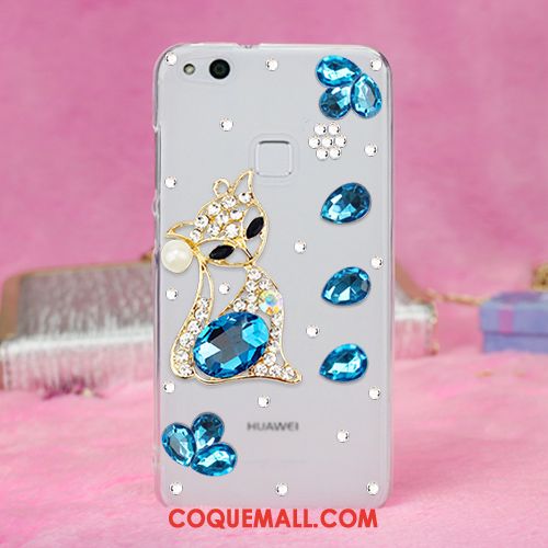 Étui Huawei P10 Lite Téléphone Portable Strass Protection, Coque Huawei P10 Lite Jeunesse Rouge