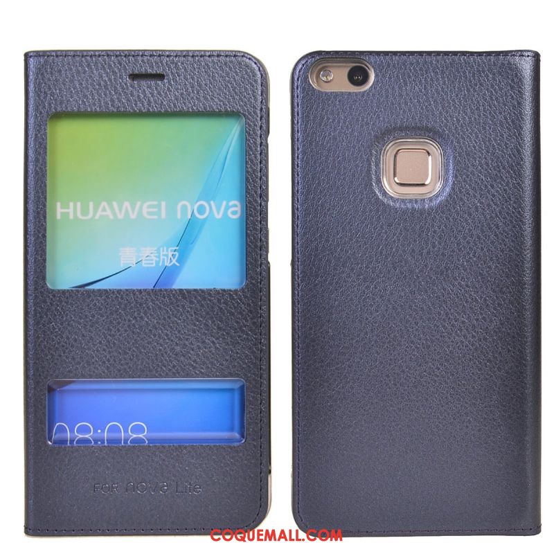 Étui Huawei P10 Lite Étui En Cuir Gris Téléphone Portable, Coque Huawei P10 Lite Incassable Jeunesse