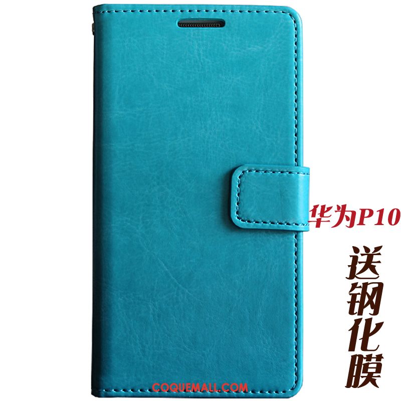 Étui Huawei P10 Membrane Étui En Cuir Tempérer, Coque Huawei P10 Téléphone Portable Incassable Braun